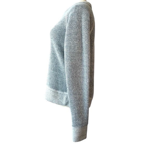 FAHERTY Whitewater Bells French Terry Soft Crewneck Sweatshirt Blue White Women - Picture 4 of 11